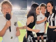 Imagem - Davi Lucca canta pagode, narra gol de Neymar e conquista torcida