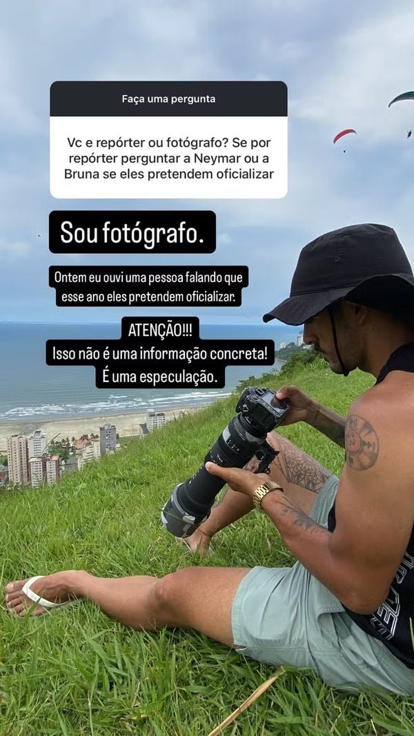 Fotógrafo de Neymar respondeu seguidores sobre casamento do craque