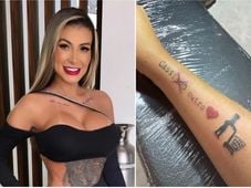 Imagem - Andressa Urach oculta tatuagem que fez para o ex-namorado Cassiano: 'Cassi Outro'