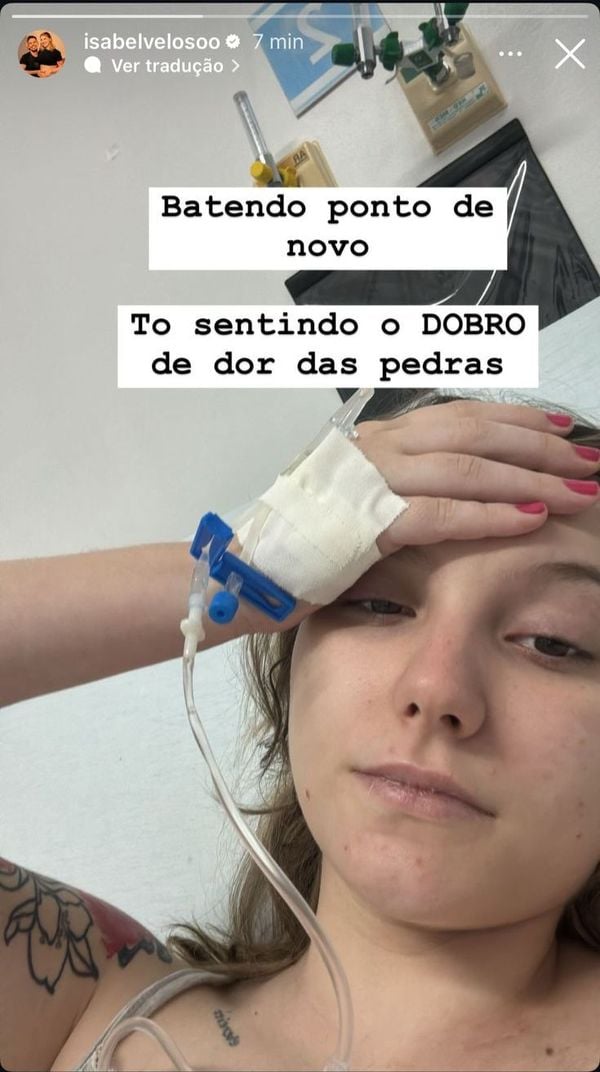 Influenciadora Isabel Veloso relata novo internamento nos stories