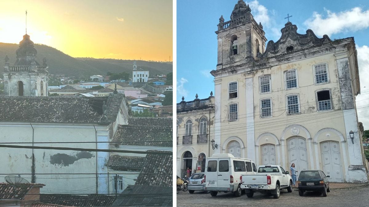 Parte de teto de igreja desaba em Cachoeira