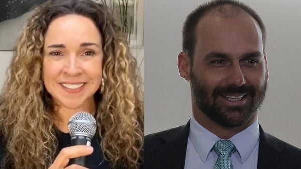 Daniela Mercury e Eduardo Bolsonaro