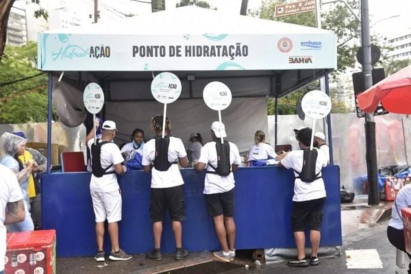 Ponto de hidratação no Carnaval