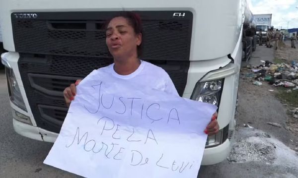 Protesto pela morte de Levi