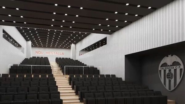 Sala de imprensa do Nou Mestalla