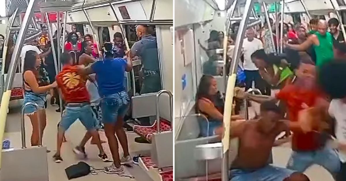 Imagem - Metrô de Salvador tem pancadaria generalizada na madrugada de Carnaval; veja vídeo