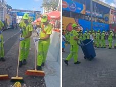 Imagem - Profissionais da limpeza entram na folia do Campo Grande; veja vídeo