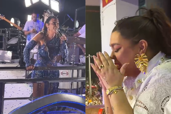 Ivete emociona Preta Gil com homenagem no Carnaval de Salvador desta sexta (28)