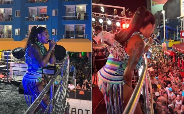 Ludmilla em trio no Carnaval de Salvador