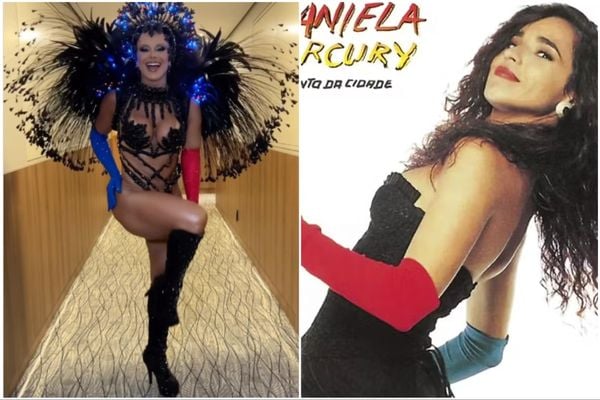 Daniela Mercury inspirou fantasia de Viviane Araújo