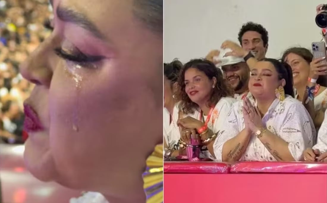 Preta Gil chorou durante o Carnaval por Reprodução/Instagram