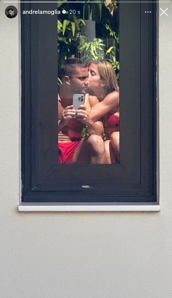 André Lamoglia e Jade Picon na foto apagada pelo ator