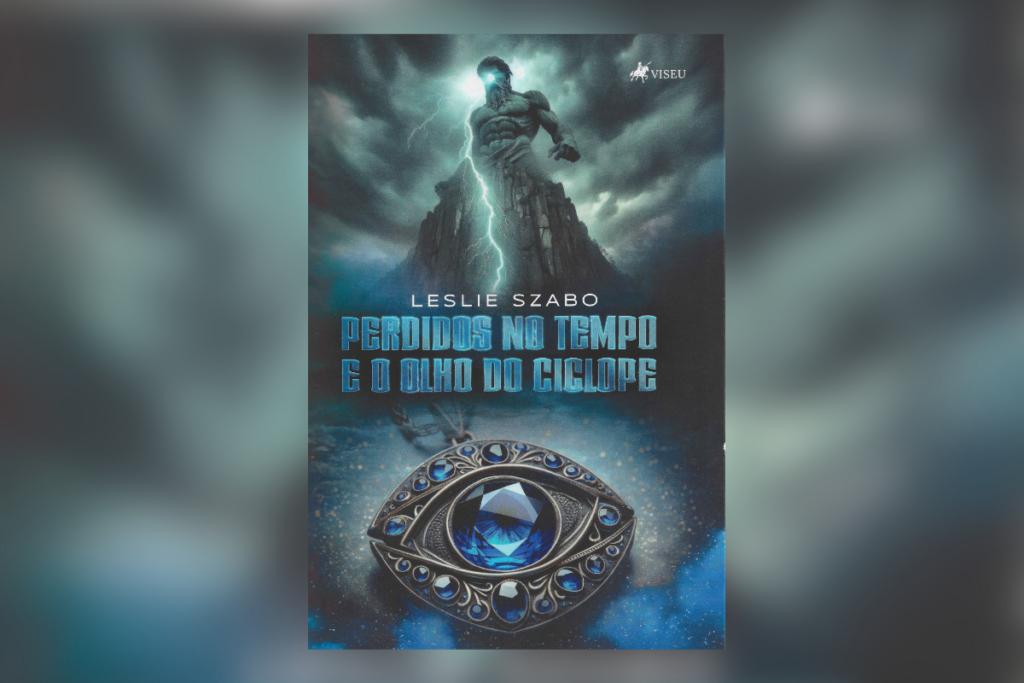 Uma aventura épica e repleta de mitologia aguarda os leitores em &#8220;Perdidos no Tempo e o Olho do Ciclope&#8221; (Imagem: Editora Viseu | Reprodução digital)
