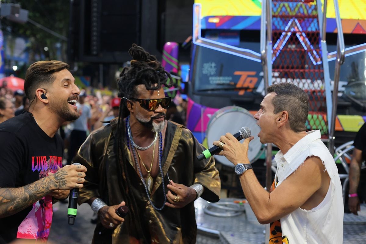 Felipe Pezzoni e Sergynho Pimenta foram convidados de Carlinhos Brown para abertura do Carnaval