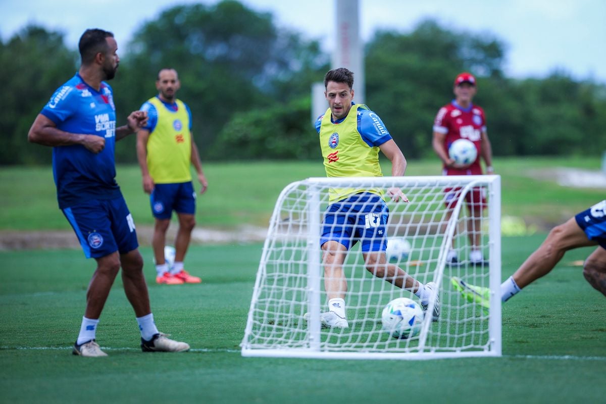 Bahia fez último treino antes de enfrentar o Boston River