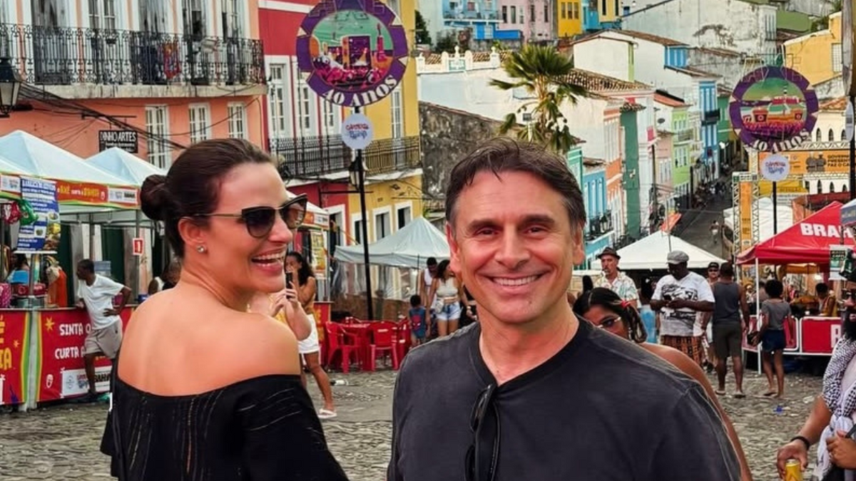 Murilo Rosa e esposa 