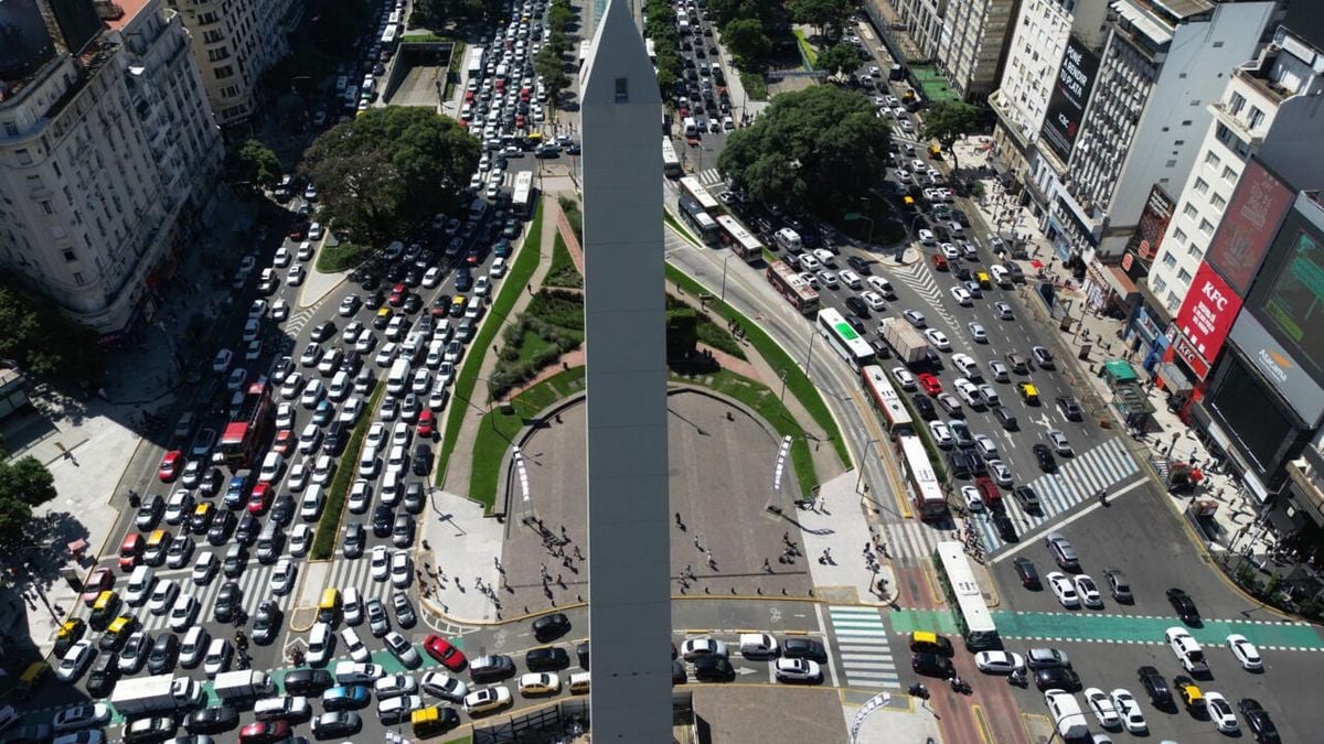 Ruas da capital argentina sem semáforos