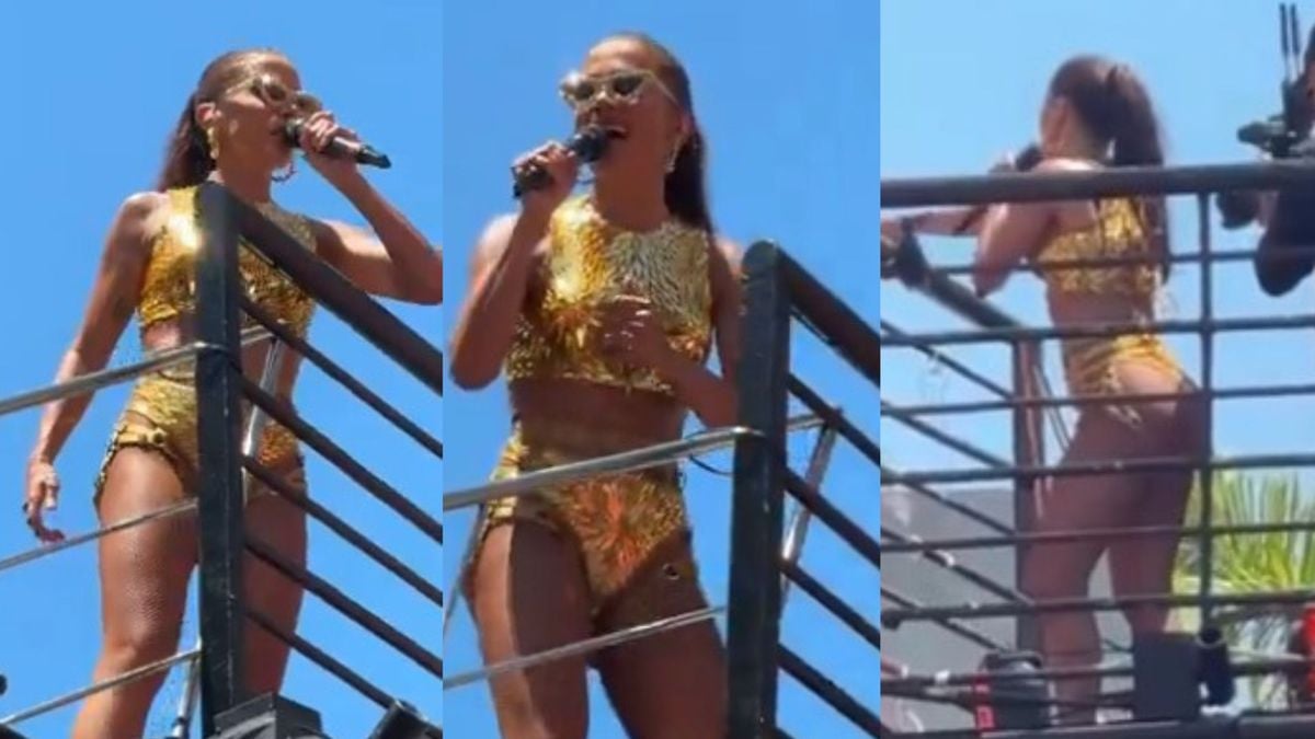 Anitta paralisa bloco no Rio 