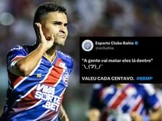 Imagem - Bahia rebate provocação de jogador do Jacuipense que perdeu gol claro na Fonte Nova