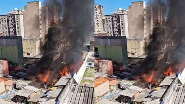 Incêndio na Cracolândia