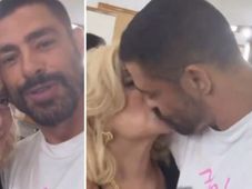 Imagem - Cauã Reymond surge beijando Susana Vieira em gravação e leva internet à loucura