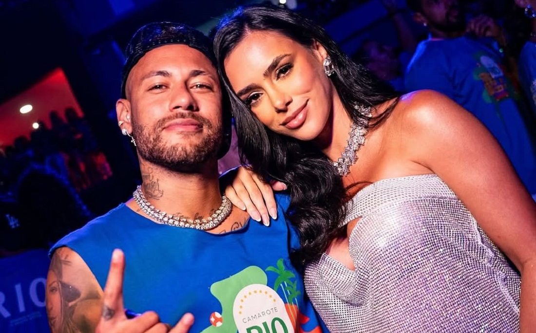 Neymar e Bruna Biancardi no Carnaval do Rio de Janeiro por Reprodução/Instagram