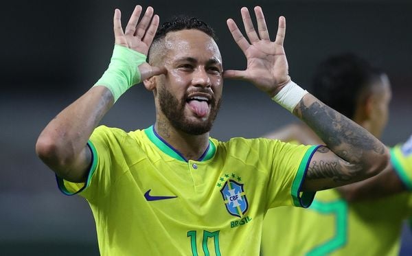 Neymar em ação pela Seleção Brasileira