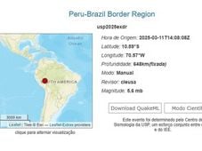 Imagem - Saiba onde foi registrado o terremoto de magnitude 5,7 que atingiu o país