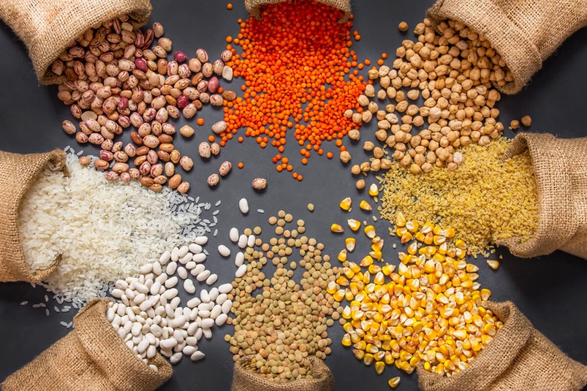 Grãos como arroz, feijão e lentilha são ricos em nutrientes essenciais (Imagem: Halil ibrahim mescioglu | Shutterstock)