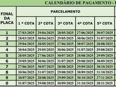 Imagem - Confira as datas de vencimento do
IPVA em março