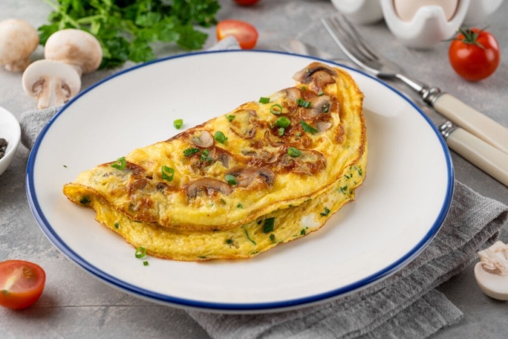 Omelete de cogumelos (Imagem: irina2511 | Shutterstock)