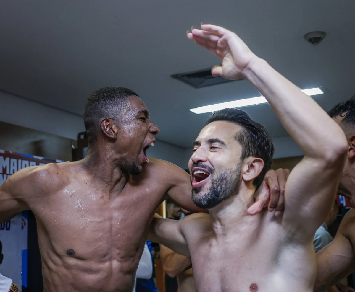 Everton Ribeiro celebra classificação do Bahia na Libertadores