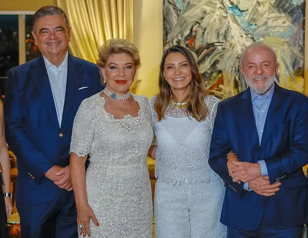 Márcio Toledo, Marta Suplicy, a primeira-dama Janja da Silva e o presidente Lula