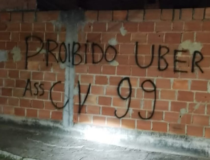 Alerta do Comando Vermelho motoristas de aplicativo por Reprodução