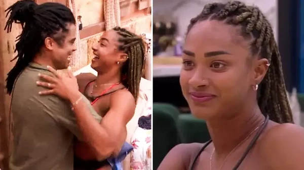 Aline e Diogo formaram um casal no BBB 25