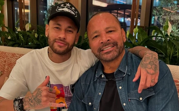 Neymar e o pai