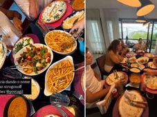 Imagem - Estrogonofe e batata frita: Preta Gil curte almoço especial com familiares e amigos no Rio