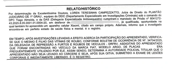 Acusado de participar de sequestro prova que é inocente e é solto