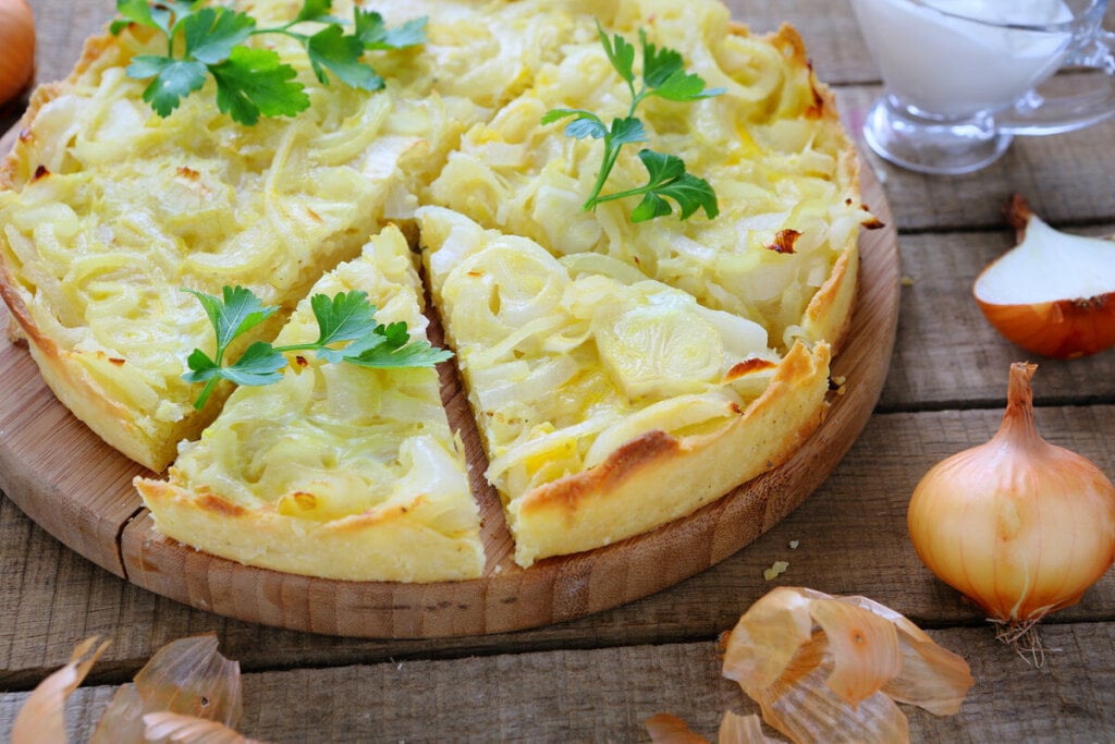 Quiche de cebola com tofu (Imagem: Afanasieva | Shutterstock)