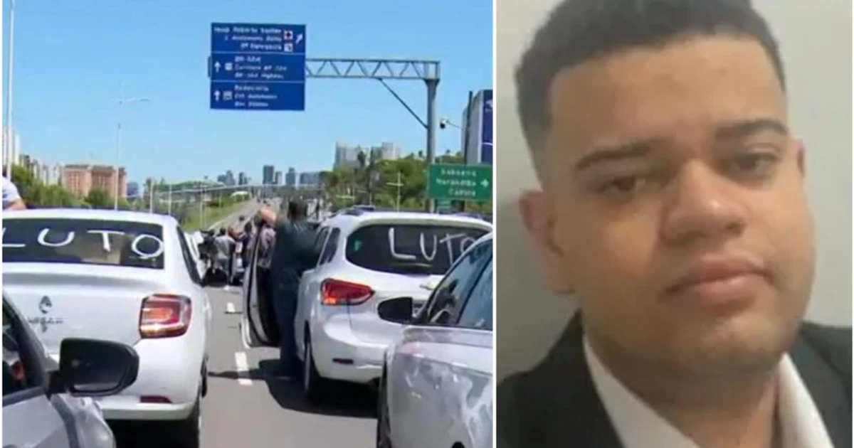 Imagem - Motoristas por aplicativo fazem protesto após morte de colega baleado no Ogunjá: 'Profissão perigo'