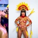 Imagem - Musa de escola de samba leiloa tapa-sexo usado no Carnaval e valor impressiona