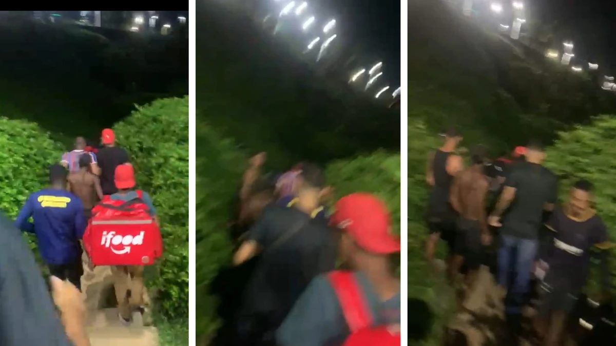 Agressões foram filmadas pelos entregadores