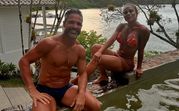 Diego Ribas e a esposa, Bruna Leticia