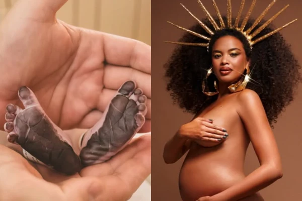 Filha da atriz foi batizada Kyara
