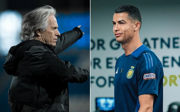 Jorge Jesus e Cristiano Ronaldo