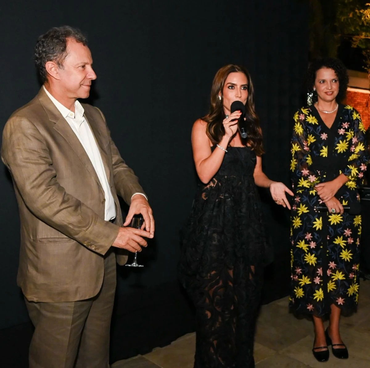 Vik Muniz, Ticiana Villas Boas e Tatiana Amorim
