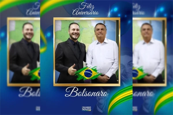Juliano Souto e Jair Bolsoonaro
