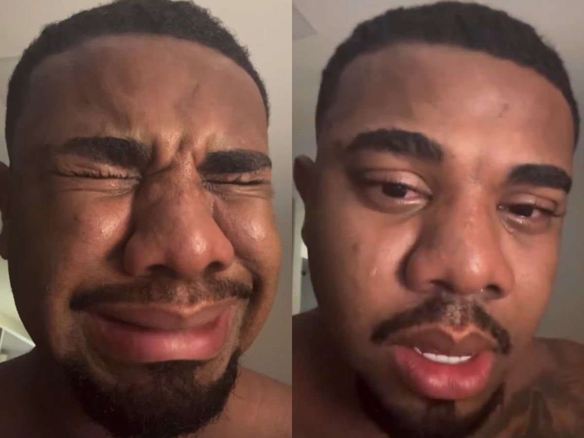 Davi Brito apareceu chorando por Reprodução