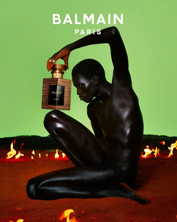 Trabalho de Dorsinville para a campanha da Balmain por Acervo pessoal