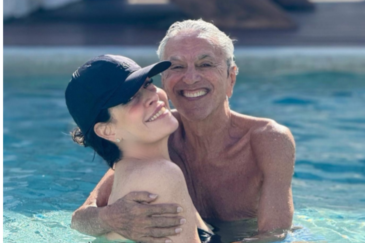 Caetano Veloso e Paula Lavigne por Reprodução / Redes Sociais